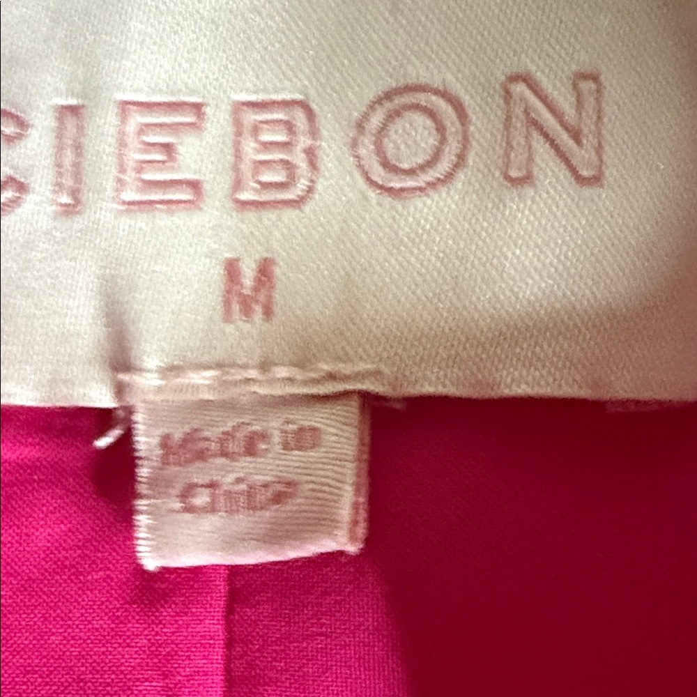 Ciebon Bright Fuchsia Floral Button-Front Midi Dress with Tie Waist - Picture 8 of 12